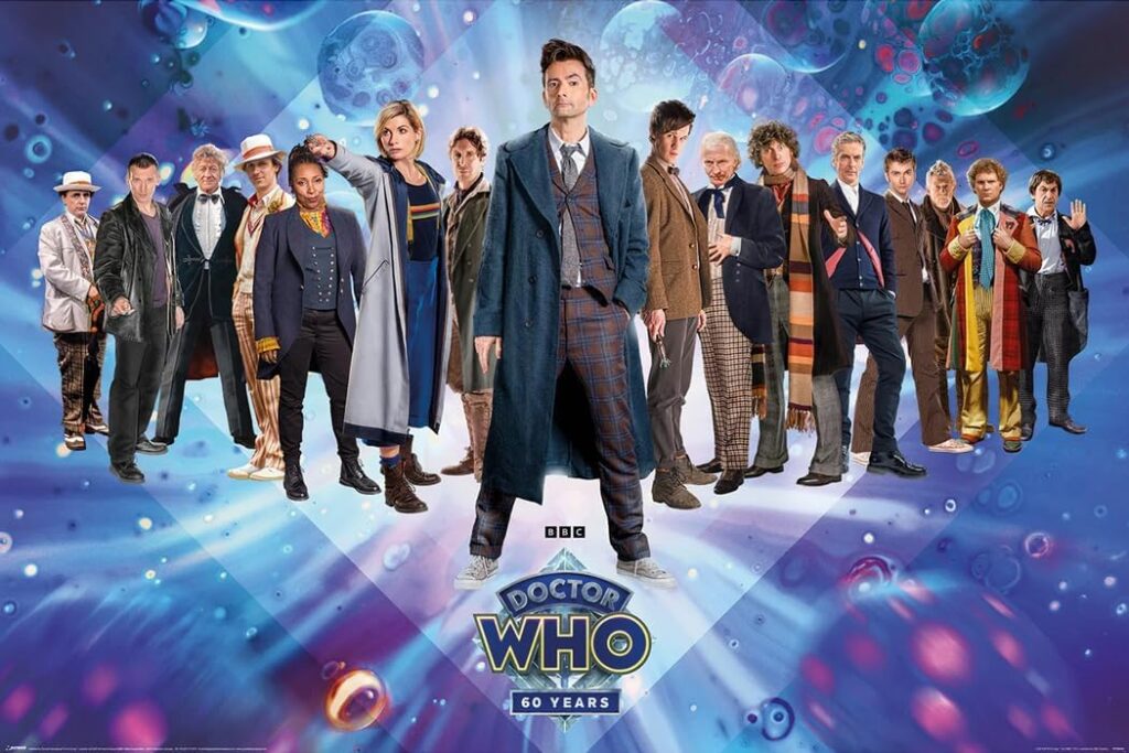 Doctor Who TV Show Poster (60th Anniversary All Doctors)